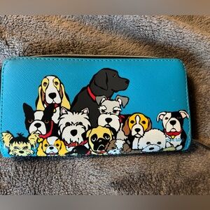 Marc Tetro My Dogs Zip Around Long Wallet